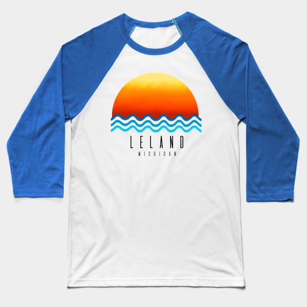 Leland Sunset Baseball T-Shirt by Megan Noble